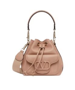 VALENTINO GARAVANI LOCÒ CALFSKIN BUCKET BAG