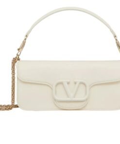 VALENTINO GARAVANI LOCÒ CALFSKIN SHOULDER BAG