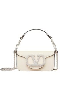 VALENTINO GARAVANI LOCÒ MICRO BAG WITH CHAIN AND JEWEL LOGO