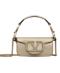 VALENTINO GARAVANI  LOCÒ MICRO BAG WITH CHAIN AND JEWEL LOGO