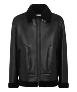 PHILIPP PLEIN SHEARLING JACKET SKULL&BONES
