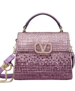 VALENTINO GARAVANI MINI VSLING HANDBAG WITH RHINESTONES
