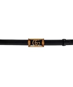 GUCCI BELT WITH DOUBLE G BUCKLE AND BAMBOO