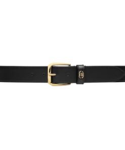 GUCCI BELT WITH SQUARE BUCKLE AND INTERLOCKING G