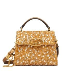 VALENTINO GARAVANI MINI VSLING HANDBAG WITH 3D EMBROIDERY