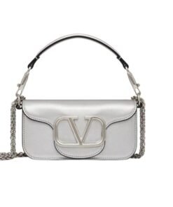 SMALL LOCÒ METALLIC CALFSKIN SHOULDER BAG
