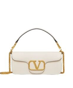 VALENTINO GARAVANI LOCÒ CALFSKIN SHOULDER BAG