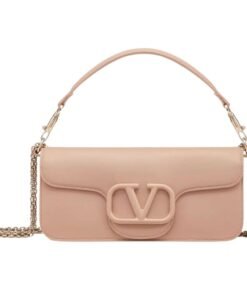 VALENTINO GARAVANI LOCÒ CALFSKIN SHOULDER BAG