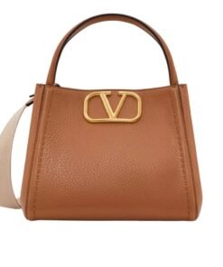 VALENTINO GARAVANI ALLTIME MEDIUM HANDBAG IN GRAINY CALFSKIN