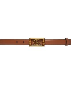 GUCCI BELT WITH DOUBLE G BUCKLE AND BAMBOO