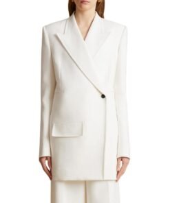 KHAITE THE JACOBSON BLAZER IN CHALK