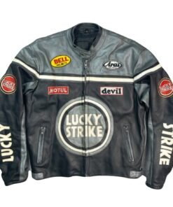 LUCKY STRIKE LEATHER JACKET