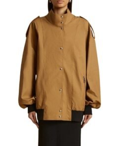 KHAITE THE FARRIS JACKET IN KHAKI