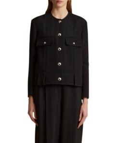 KHAITE THE LAYBIN JACKET IN BLACK