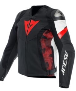 DAINESE AVRO 5 LEATHER JACKET RED