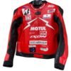 SUZUKI MOTORBIKE RACING LEATHER JACKET RED