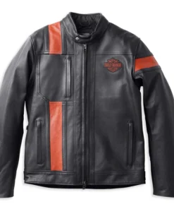 Harley Davidson Men's Hwy-100 Waterproof Leather Jacket