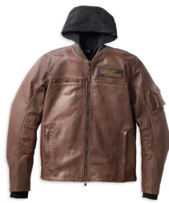 HARLEY DAVIDSON MEN'S VENTURA 3 IN 1 LEATHER JACKET