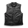 MEN'S PASSING LINK LEATHER VEST
