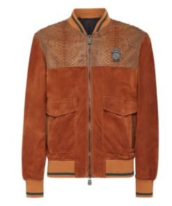 BILLIONAIRE PYTHON SUEDE BOMBER