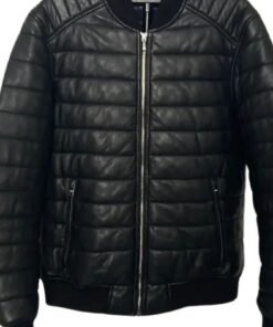 TOMMY HILFIGER X MERCEDES-BENZ BOMBER LEATHER JACKET