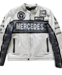 MERCEDES BENZ RACING LEATHER JACKET RARE STREETWEAR