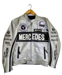 MERCEDES BENZ RACING LEATHER JACKET RARE STREETWEAR
