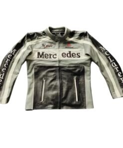 MERCEDES X MCLAREN LEATHER JACKET STREETWEAR RACING