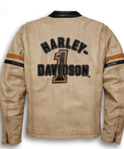 HARLEY DAVIDSON MEN’S HIGH QUALITY RACING LEATHER JACKET