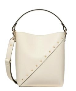 VALENTINO GARAVANI ROCKSTUD WISPY CALFSKIN BUCKET BAG