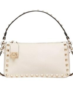 VALENTINO SMALL ROCKSTUD GRAINY CALFSKIN CROSSBODY BAG