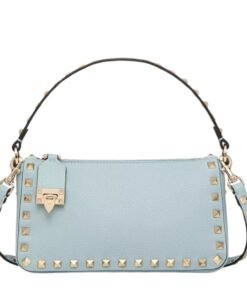 VALENTINO SMALL ROCKSTUD GRAINY CALFSKIN CROSSBODY BAG