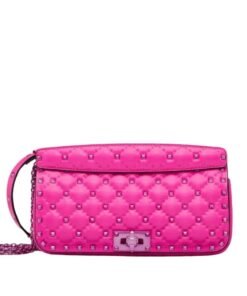 VALENTINO GARAVANI ROCKSTUD SPIKE CALFSKIN SHOULDER BAG