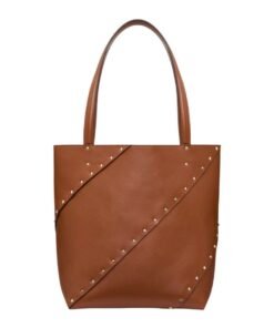 VALENTINO GARAVANI ROCKSTUD WISPY SHOPPING BAG IN CALFSKIN