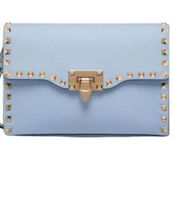 VALENTINO SMALL ROCKSTUD GRAINY CALFSKIN CROSSBODY BAG