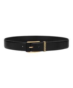 VERSACE GRECA LEATHER BELT 4 CM