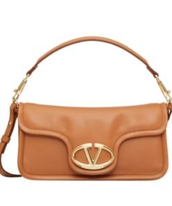 VALENTINO GARAVANI VLOGO 1960 NAPPA LEATHER MEDIUM SHOULDER BAG