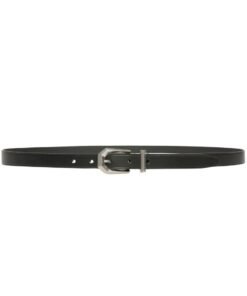 BALLY PRISMA 20MM BELT IN BLACK LEATHER