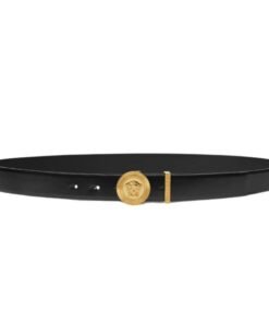 VERSACE MEDUSA BIGGIE LEATHER BELT 3 CM