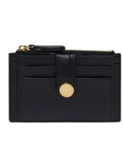 STELLA MCCARTNEY LOGO GRAINY ALTER MAT ZIP CARDHOLDER