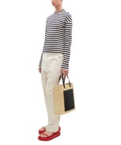 LA GARCONNE PLAN C STRAW MEDIUM SHOPPER