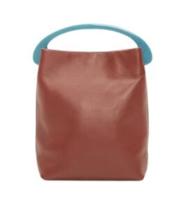 LA GARCONNE DRIES VAN NOTEN CRISP LEATHER BAG RUST