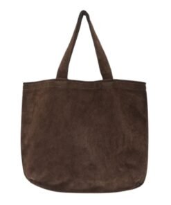 LA GARCONNE GUIDI SUEDE SHOPPER BAG — DARK BROWN