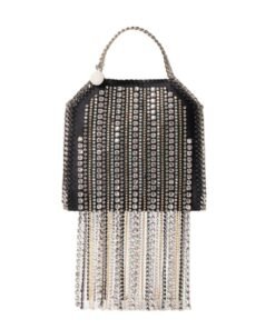 STELLA MCCARTNEY FRAYME STUDDED GRAINY ALTER MAT BUCKET BAG