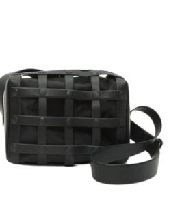 LA GARCONNE ISSEY MIYAKE SPIRAL GRID SHOULDER BAG