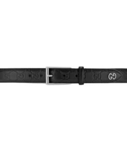 GUCCI SIGNATURE BELT WITH GG DETAIL