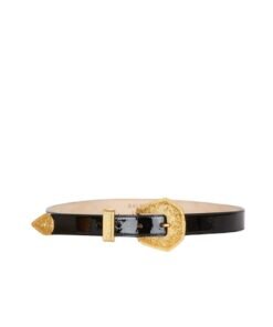 BALMAIN PATENT LEATHER WESTERN BELT