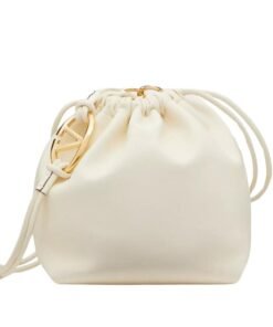 VALENTINO GARAVANI VLOGO POUF NAPPA LEATHER POUCH