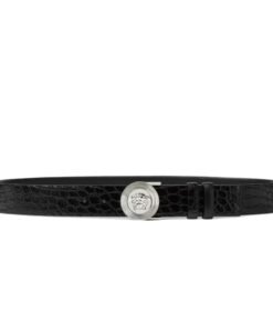 VERSACE MEDUSA HERITAGE LEATHER BELT 3 CM
