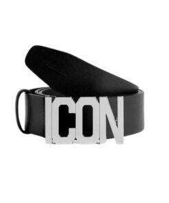 DSQUARED2 BE ICON PLAQUE BELT